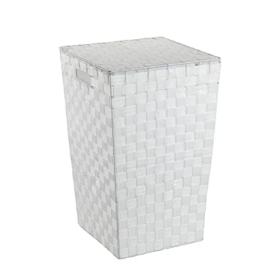 Afbeelding van WENKO Adria Wasmand, vierkant, met deksel, inhoud: 48 l, 100% hoogwaardig geweven polypropyleen, afmetingen: 33 x 53 cm, kleur: wit