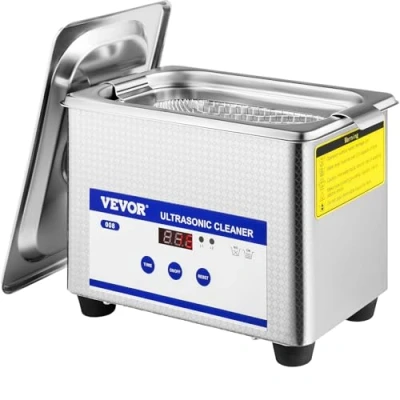 Afbeelding van VEVOR Professionele ultrasone reiniger, 800 ml, 35 W, van roestvrij staal, krachtige reinigingsmachine met 40 kHz frequentie led display voor sieraden, horloges, brillen