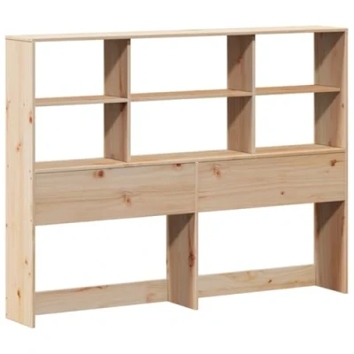 Afbeelding van vidaXL Hoofdbord met opbergruimte 120 cm massief grenenhout