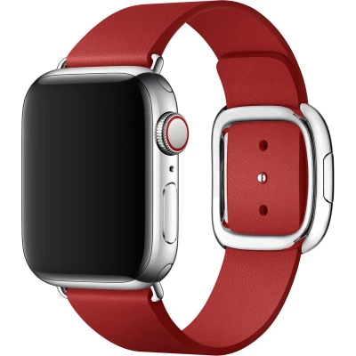 Afbeelding van Apple origineel Modern Buckle Watch medium 38mm / 40mm 41mm Ruby MTQU2ZM/A