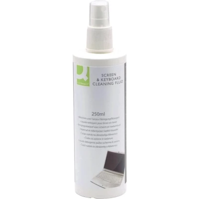 Afbeelding van Q connect Reinigingsspray Voor Scherm En Toetsenbord, Spuitbus Van 250 Ml Reinigingsproduct