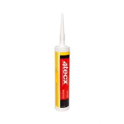 Afbeelding van 4tecx Siliconenkit basic wit 310ml