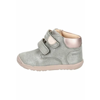 Afbeelding van Geox Sneakers hoog Grey/rose voor kinderen, Maat: 25, Leer/ synthetisch