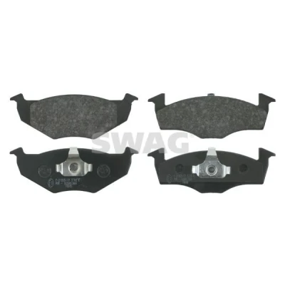 Afbeelding van SWAG 30 91 6044 Remblokkenset Vooras Excl. slijtage waarschuwingscontact Met plunjerclip VOLKSWAGEN: Polo IV Hatchback, III Hatchback