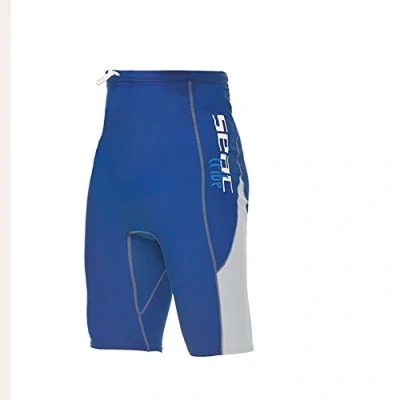 Afbeelding van Seac RAA Pant Evo Kid UV rashguard shorts voor zwemmen en snorkelen Blauw/wit M