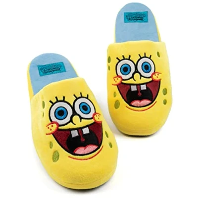 Afbeelding van SPONGEBOB SQUAREPANTS Huis Slider Herenpantoffels voor volwassenen, Geel.