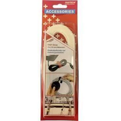 Afbeelding van FASTECH® 696 010 Klittenband Om te bundelen Haak en lusdeel (l x b) 5000 mm 10 Wit 5 m