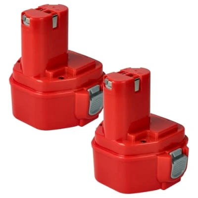 Afbeelding van vhbw 2 x reserveaccu voor Klauke RA3, RA4, RA5 elektrisch gereedschap (3000 mAh NiMH 12 V)