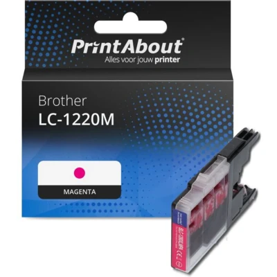 Afbeelding van Huismerk Brother LC 1220M Inktcartridge Magenta