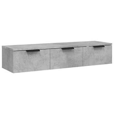Image de vidaXL Armoire murale Gris béton 102x30x20 cm Bois d&#039;ingénierie811407