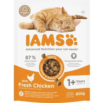 Afbeelding van 5x Iams Kat Adult Kip 800 gr