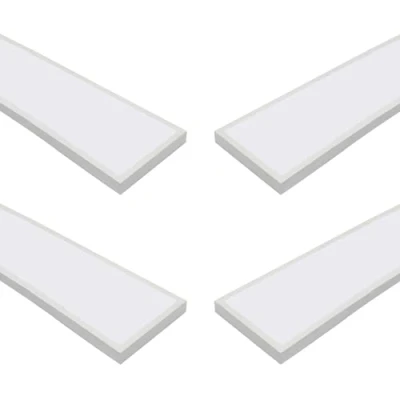 Afbeelding van Jandei 4 stuks led oppervlakteverlichting 120 x 30 cm, vermogen 60 W, koud wit 6000 K, frame, driver inbegrepen.