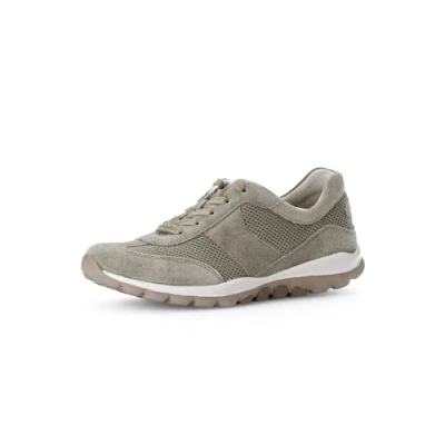 Afbeelding van Gabor Rollingsoft Sneakers laag, Dames, Maat: 40, Salvia Leer en textiel