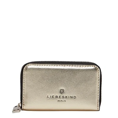 Afbeelding van LIEBESKIND BERLIN Kaarthoes Sadie Metallic Jo Wallet Quarz Goudkleurig