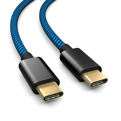 Afbeelding van PS5 controller oplaadkabel 3 m USB C naar voor Sony draadloze Microsoft Xbox blauw zwart