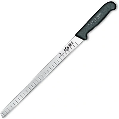 Image de Couteau à saumon victorinox lame alvéolée.