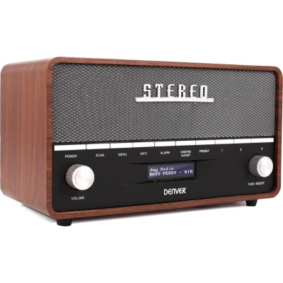 Afbeelding van Denver Dab 36 Dab+/fm/bt Retro Zwart