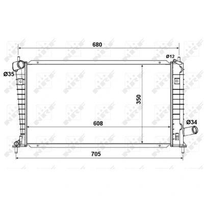 Image de Radiateur nrf 53189