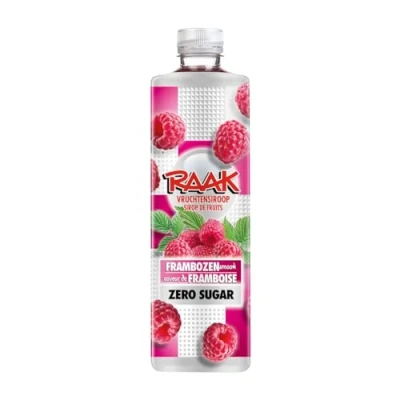 Afbeelding van Raak Vruchtensiroop Frambozen Zero Sugar 75 cl