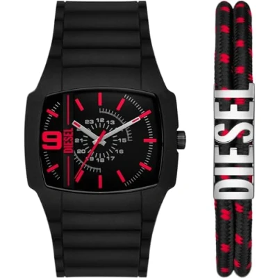 Afbeelding van Diesel heren Cliffhanger 2.0 Horloge DZ2191SET in de kleur Zwart