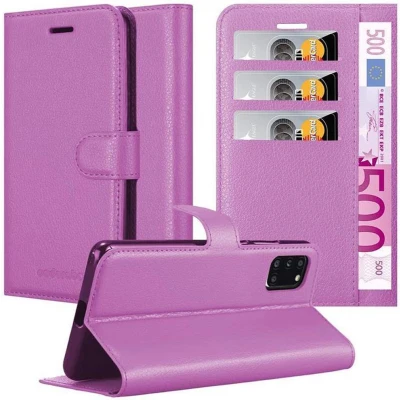 Afbeelding van Cadorabo Hoesje geschikt voor Samsung Galaxy A31 in MANGAAN PAARS Beschermhoes met magnetische sluiting, standfunctie en kaartvakje Book Case Cover Etui