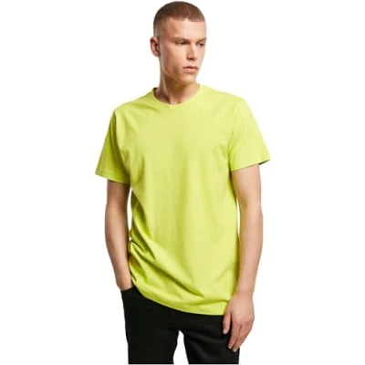 Image de Build Your Brand T shirt à col rond pour homme, Jaune congelé, XS