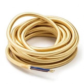 Afbeelding van Strijkijzersnoer Calex 3 meter (2 x 0.75 mm², Metallic goud)