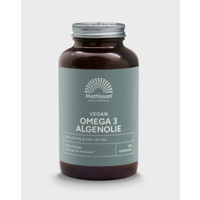 Afbeelding van Vegan Omega 3 Algenolie 500 Mg Dha 375 &amp; Epa 125 120 Capsules