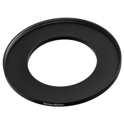 Afbeelding van vhbw Step Up filteradapter voor cameralens, adapter, metaal, zwart