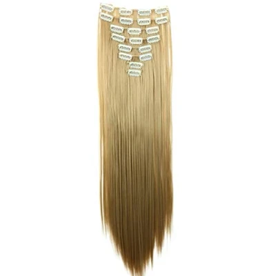 Afbeelding van PRETTYSHOPCE11 haarverlenging, XL, 60 cm, 7 stuks, haarverlengingen, hulpmiddel, blonde