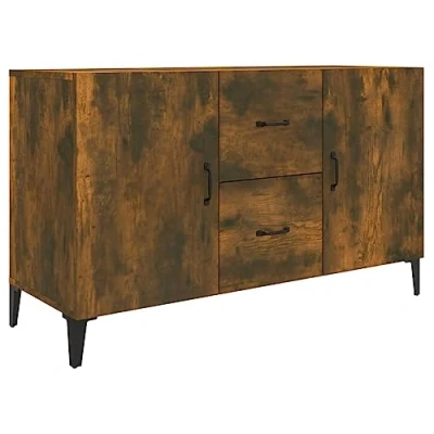 Afbeelding van vidaXL Dressoir gerookte eik 100x36x60 cm bewerkt hout