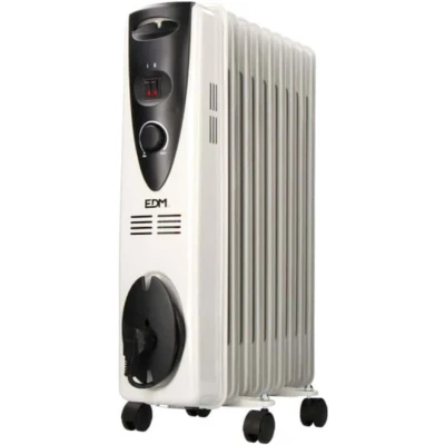 Afbeelding van Olieradiator (9 kamers) EDM Wit 2000 W