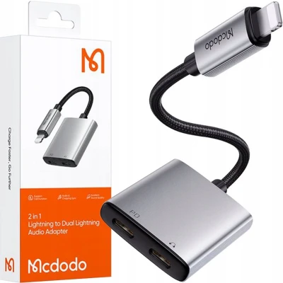 Afbeelding van Mcdodo® Adapter iPhone naar Kabel Voor 2x Lightning DAC