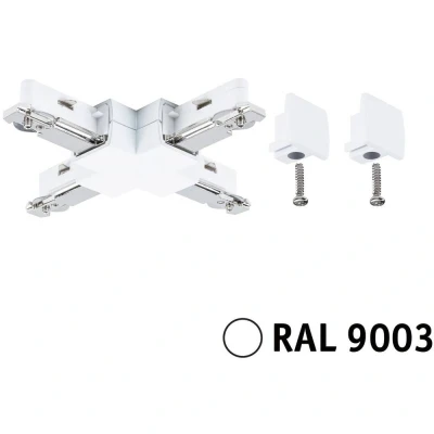 Afbeelding van Paulmann 95648 230V railsysteemcomponenten X verbinder Wit