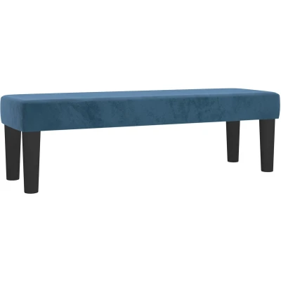 Afbeelding van vidaXL Bankje 100x30x30 cm fluweel donkerblauw