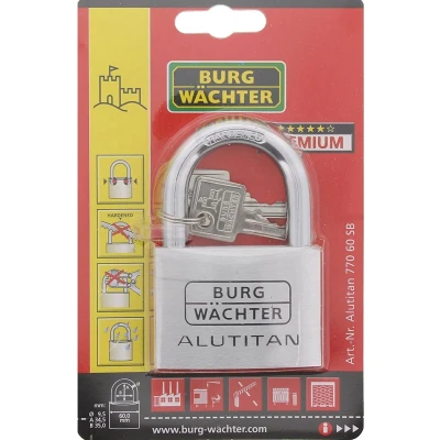 Afbeelding van Burg Wächter hangslot Alutitan 770 60 SB