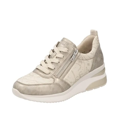 Afbeelding van Remonte D2401 Lage damessneakers, Metaal, 37 EU