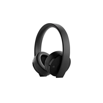 Afbeelding van Sony, Casque PS4 Sans Fil Officiel, Accessoire PlayStation 4, Compatible PS VR, Audio 3D, Édition Gold, Couleur : Noir