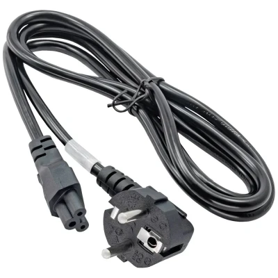 Afbeelding van Akyga Stroom Adapterkabel [1x Randaarde stekker 1x Apparaatbus C5] 1.50 m Zwart