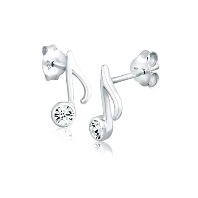 Afbeelding van Elli Music Oorbellen, Dames, Maat: One Size, Silber