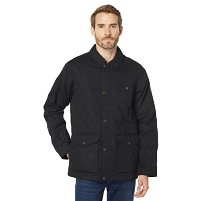 Afbeelding van Fjällräven Övik poloshirt voor heren, zwart.