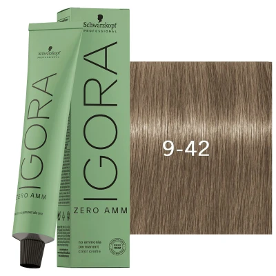 Afbeelding van Schwarzkopf Igora Zero AMM 9 42 60ml Haibu by Kapperskorting.com