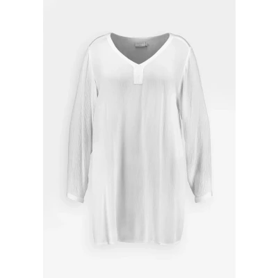 Afbeelding van Kaffe Curve V NECK Tuniek, Dames, Maat: 52, Chalk