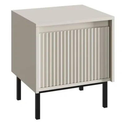Afbeelding van Meubella Nachtkastje Orvana Beige 45 cm