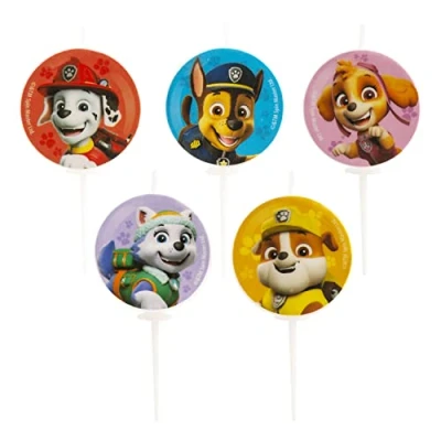 Afbeelding van Paw Patrol Kaarsjes 5 stuks