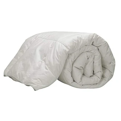 Image de Pikolin home Couette naturelle en plumes d&#039;oies 92%, housse 100% coton percale, 250 g/m². 140x200 cm Lit simple adulte