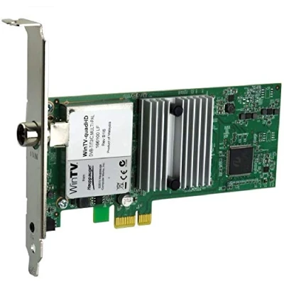 Afbeelding van Hauppauge WinTV quadHD DVB T2, T, HD kabel PCIe x1 Card Met afstandsbediening Aantal tuners: 4