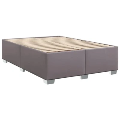 Image de vidaXL Cadre de lit sans matelas gris similicuir 140x200 cm