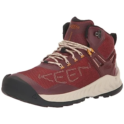 Afbeelding van Keen NXIS EVO MID WP Outdoorschoenen, Dames, Maat: 39, Red Textiel/ synthetisch