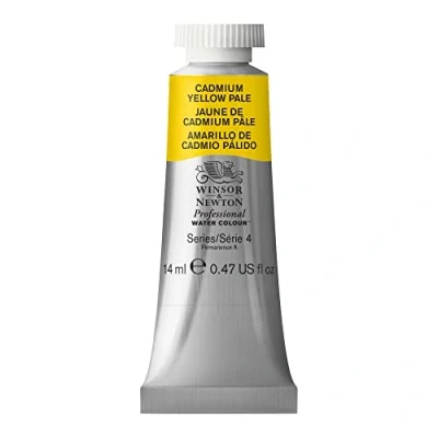 Afbeelding van Winsor &amp; Newton Professionele aquarel aquarelverf, hoge helderheid, lichtecht, archiefkwaliteit, tube van 14 ml, kleur cadmiumgeel